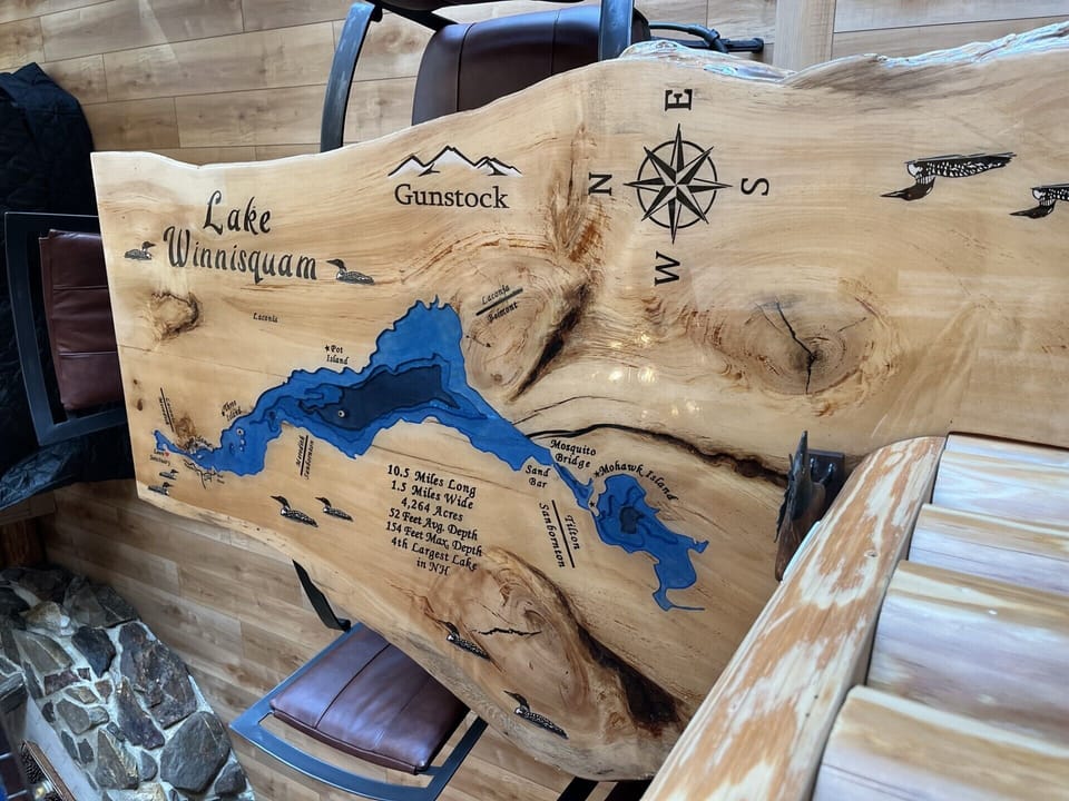 Custom made Lake Winnisquam Table