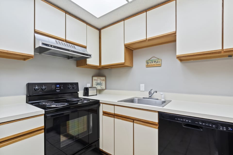 The kitchen is stocked with all the cookware you might need during your stay
