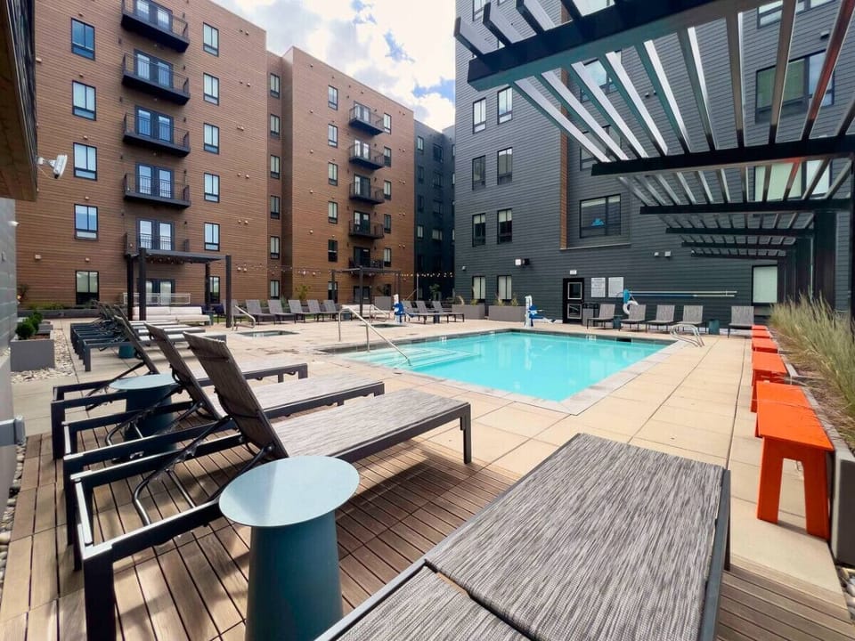Seasonal Bliss: Dive into Our Heated Outdoor Pool, Open May to November for Sun-Kissed Fun! #CloudStays