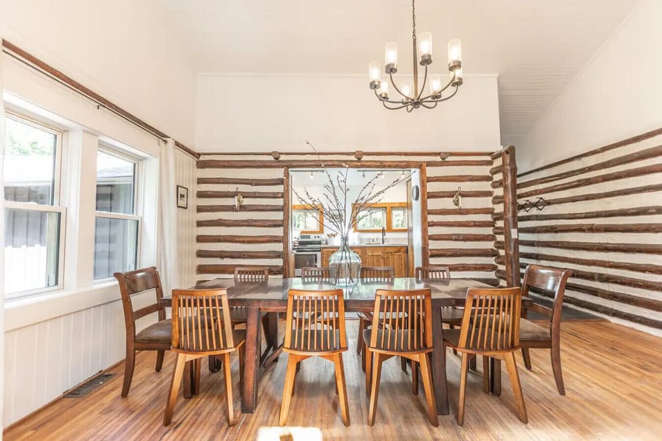 The kitchen opens up to the dining and living area, making it perfect for hostng and spending time with loved ones.