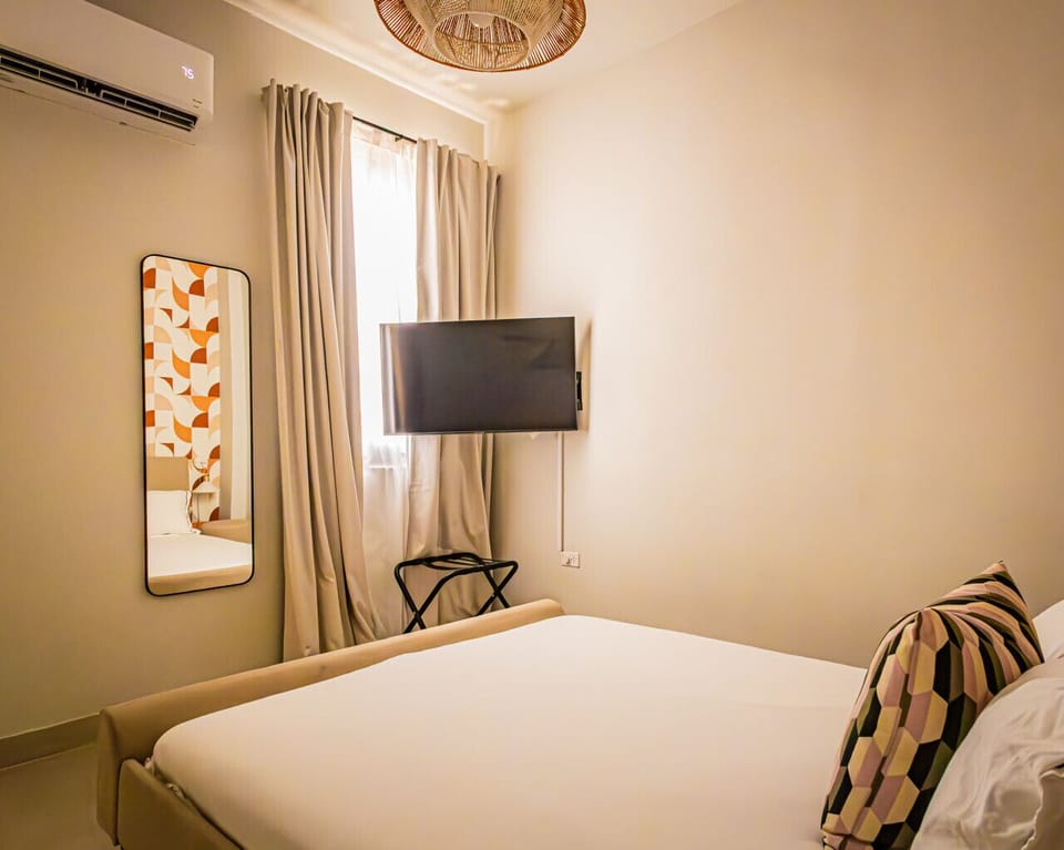Beedroom with tv