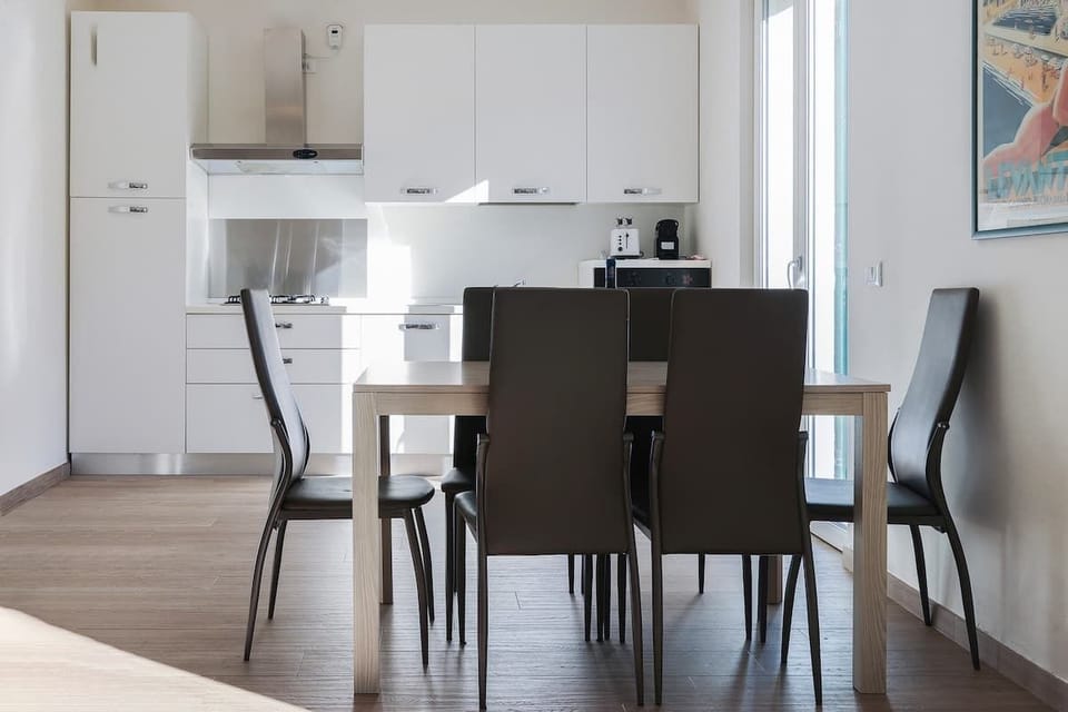 Dining area and kitchen