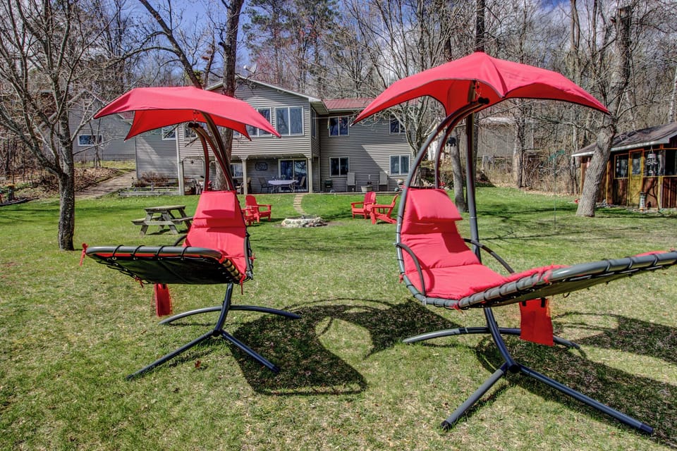 Read a book in one of our chairs facing the lake!