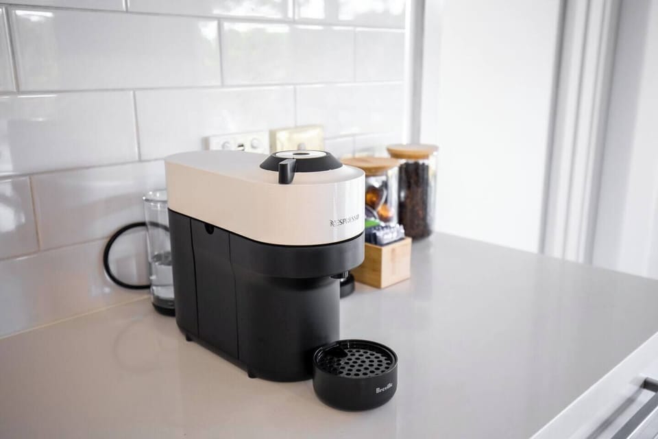 A Nespresso machine makes it easy to get your early morning caffeine fix.
