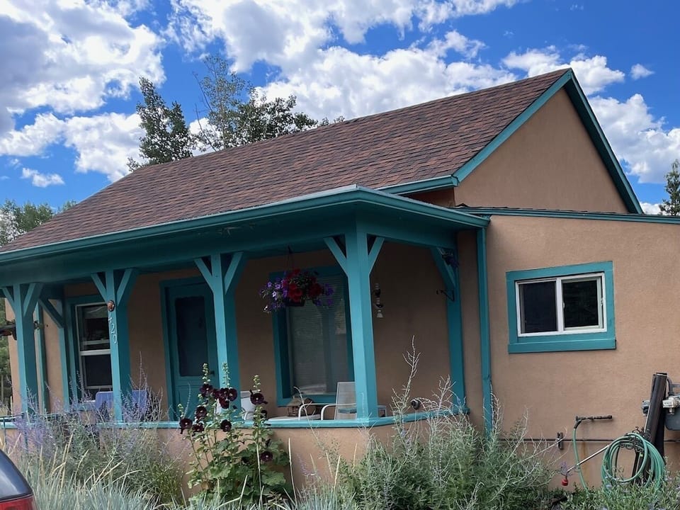 Front of house with sitting porch