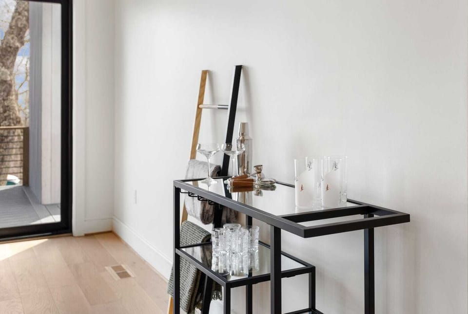 Bar Cart in the Living Room