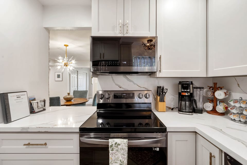 Fully Stocked Kitchen Area