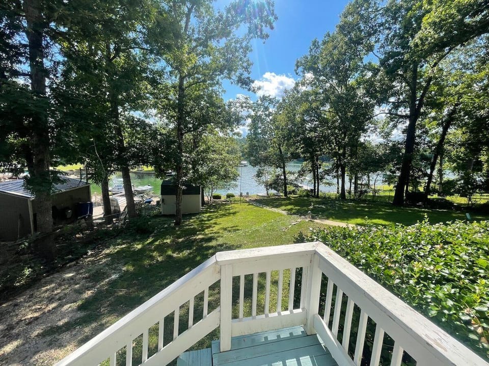 Lake view from lower level