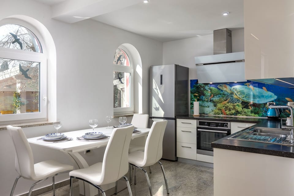Kitchen and dining area