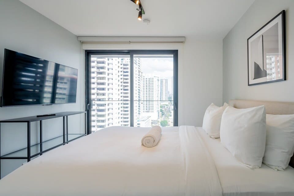 Bedroom with tv