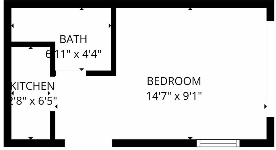 Blue Moon Bungalow Floor Plan