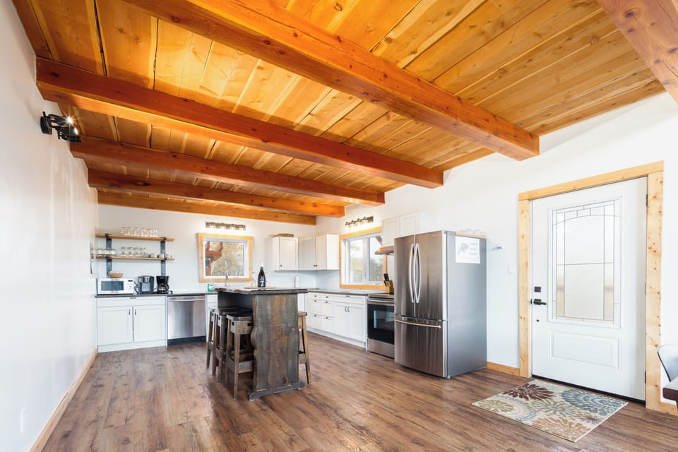 Chef's kitchen with lots of space for socializing while you prepare your meals together