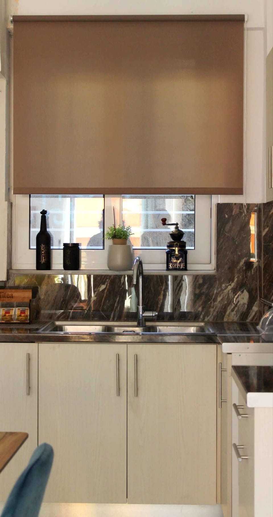 Fully-Equipped Kitchen with Cabinets and Storage