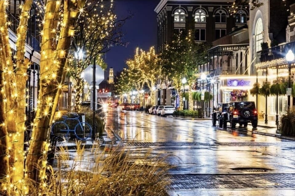 Walkable Downtown at Night 