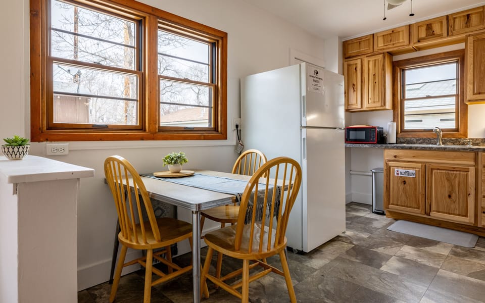 Full kitchen available for use during your stay.