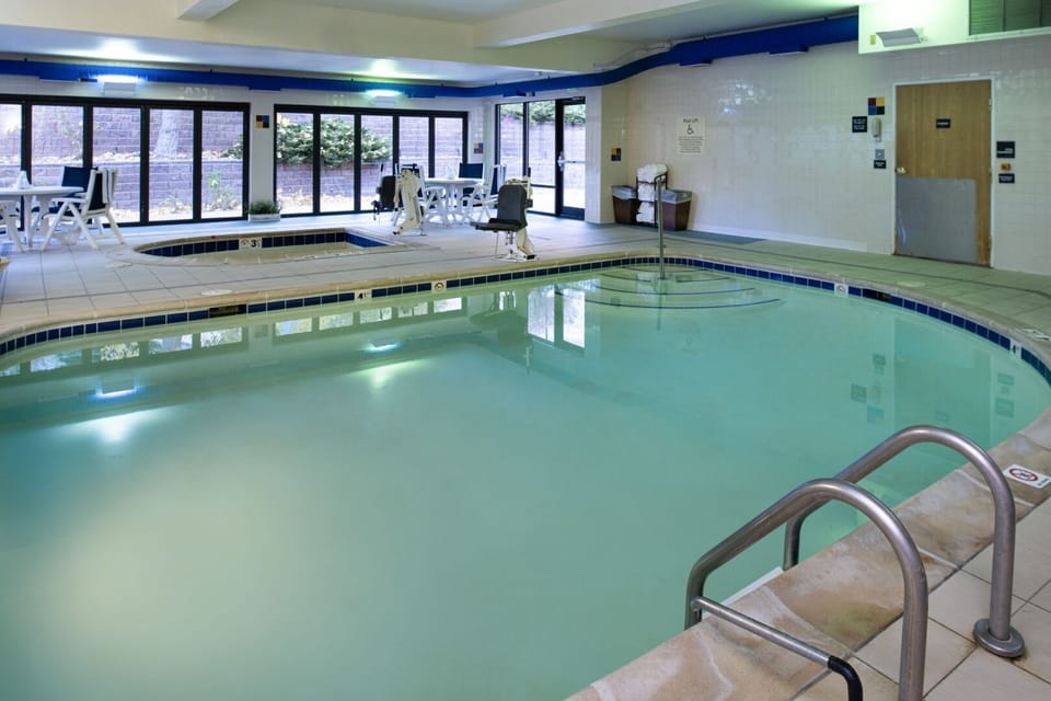 Slip into the heated indoor pool for a soothing swim.