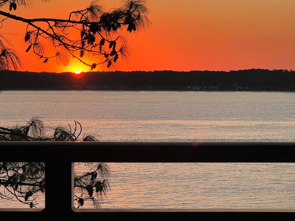 Beautiful sunset over Calobogue Sound and Daufuskie Island!