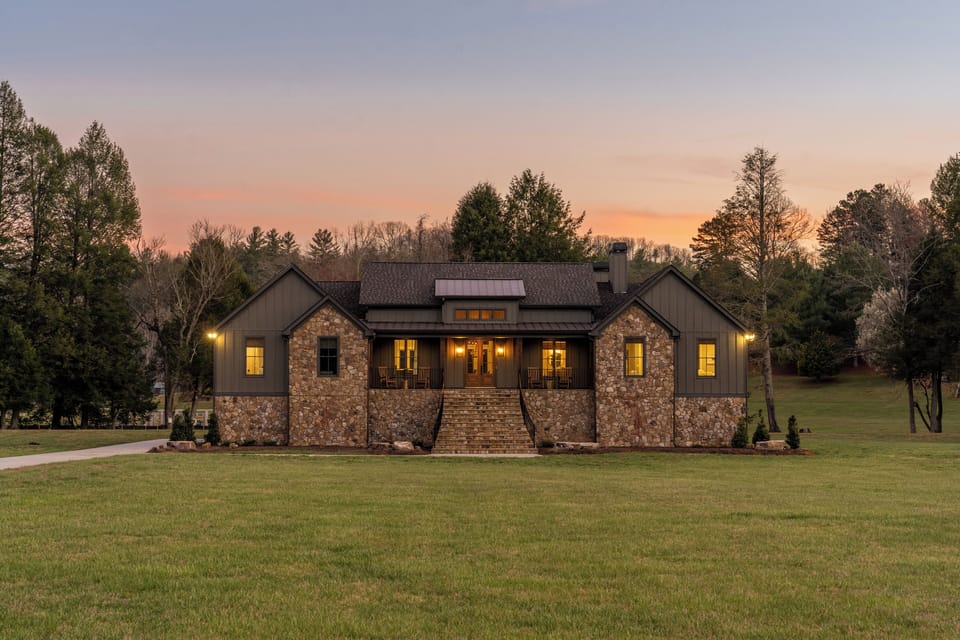 Unwind on the screened porch and savor stunning mountain sunsets each night.