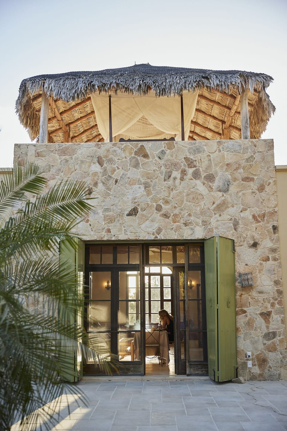 Side entrance.