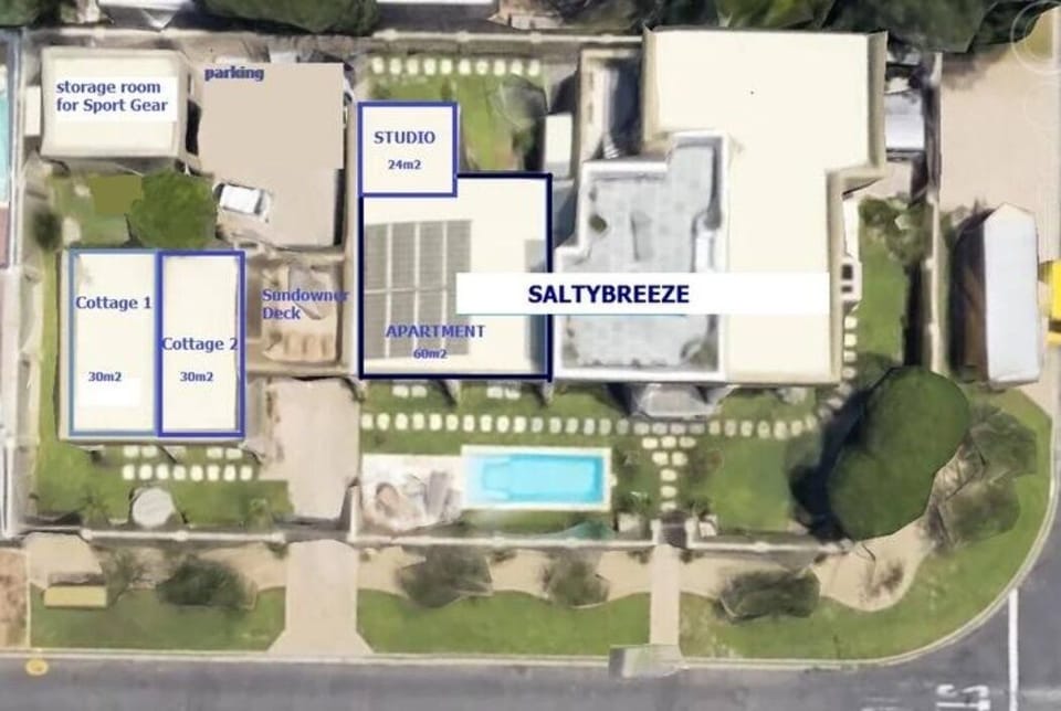 layout - 4 garden units on the property 