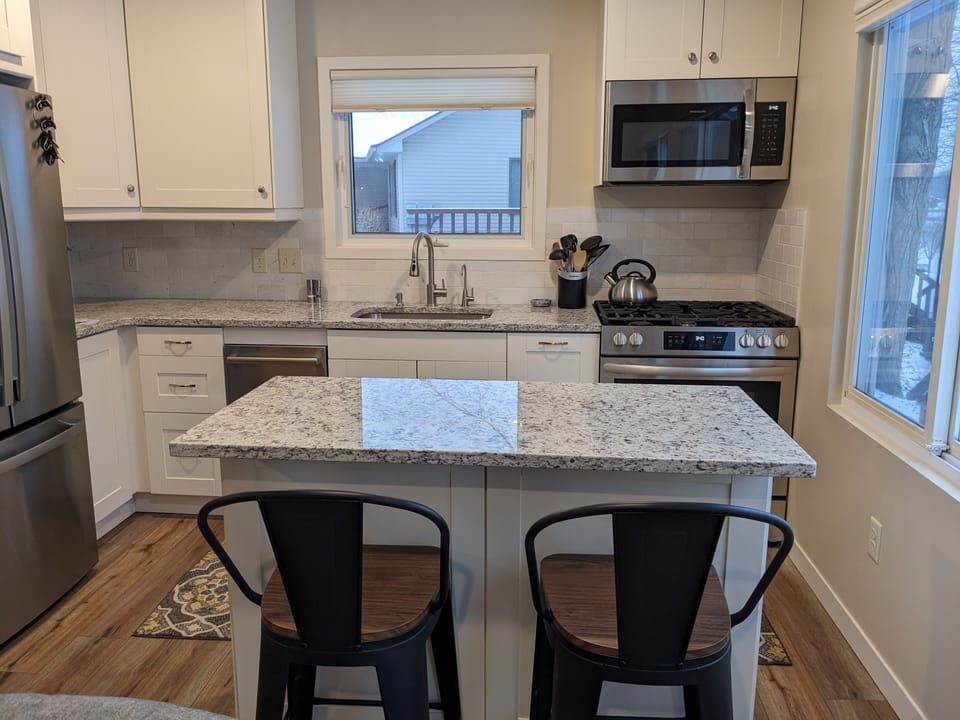 Kitchen with island