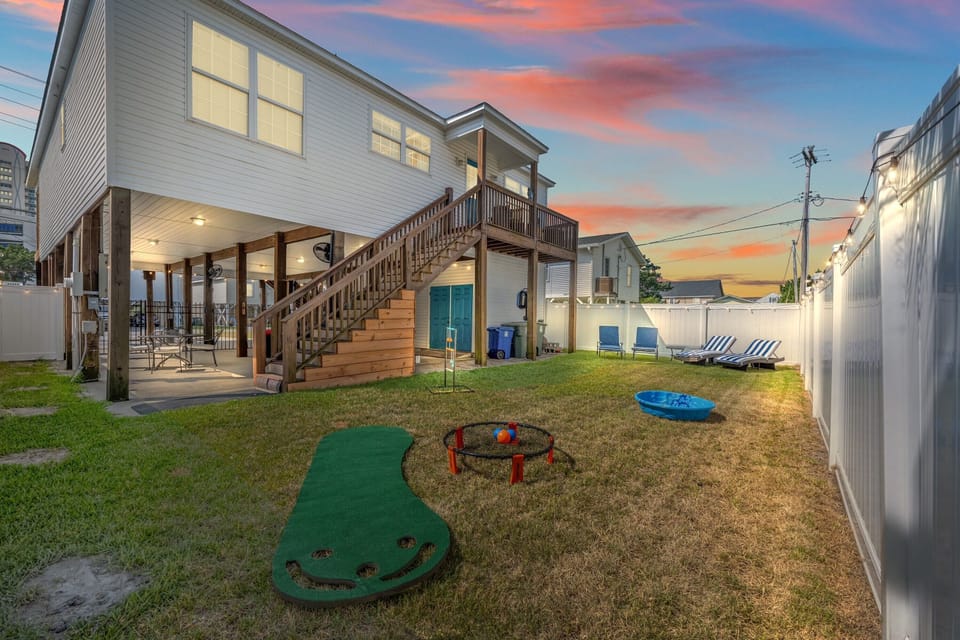 Fenced in outdoor space