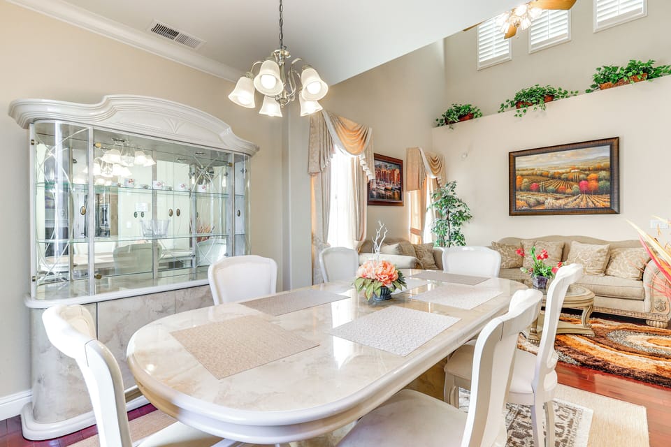 Dining Room | Dishes & Flatware Provided | 1st Floor