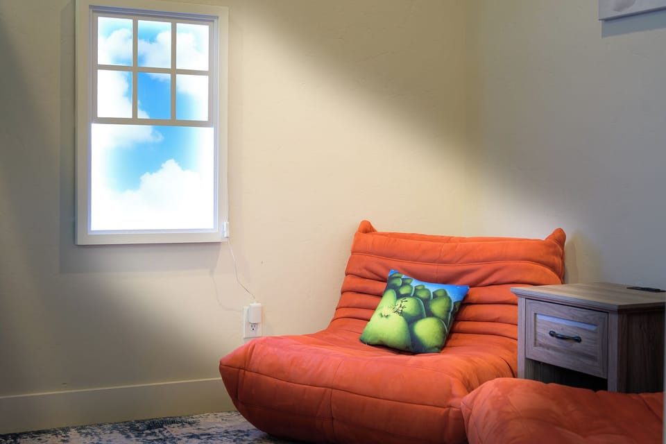 Cozy spaces throughout the house to relax with a book.