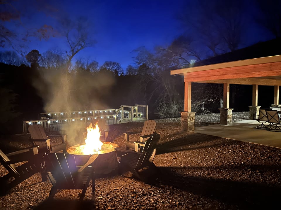 Cozy outdoor fire pit