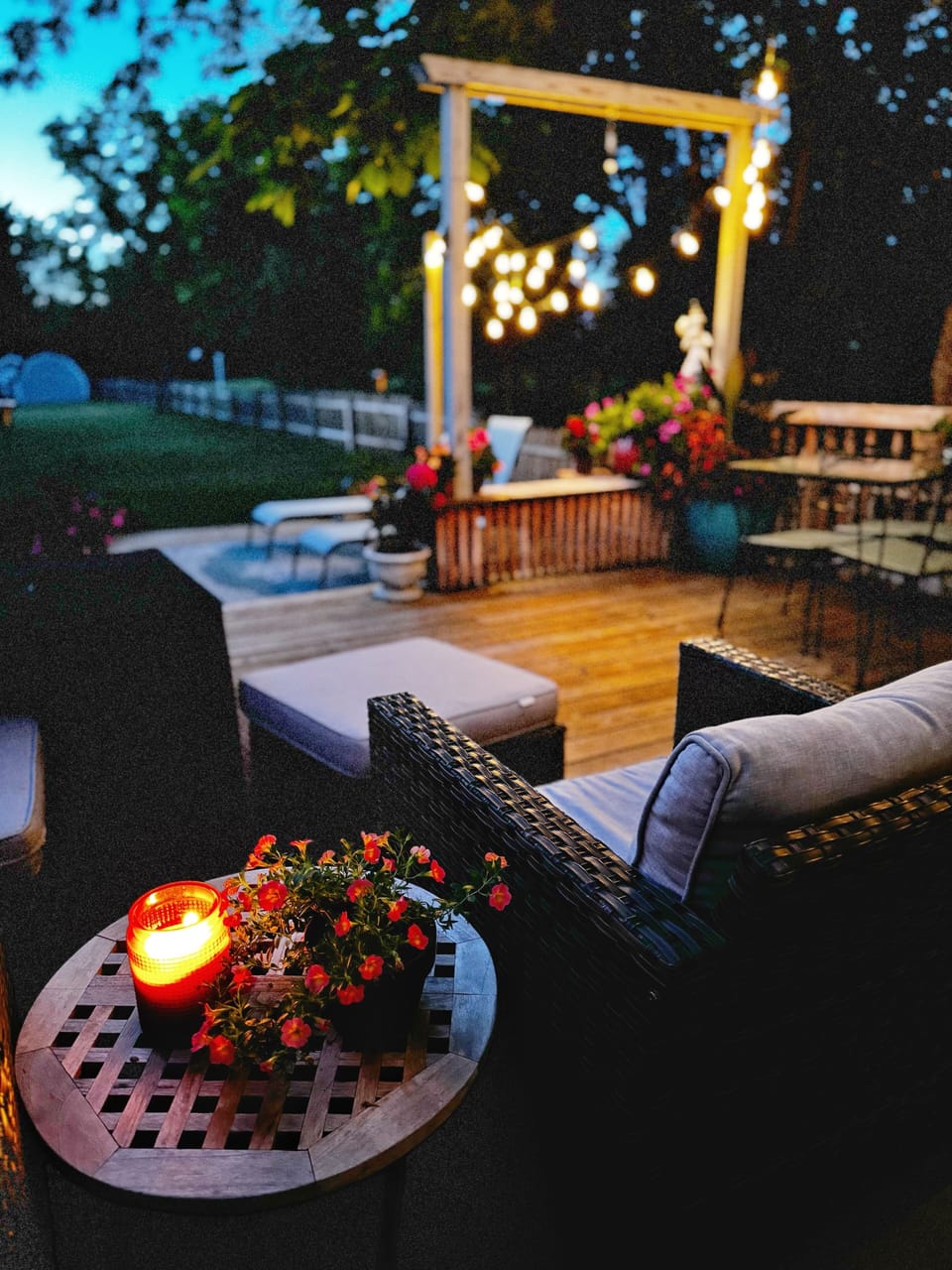Backyard oasis