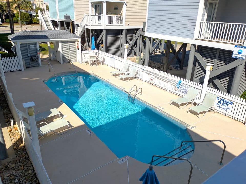 Enjoy swimming in the complex pool!