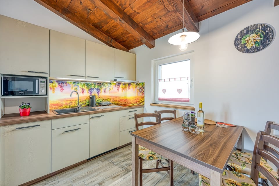 Kitchen and dining area