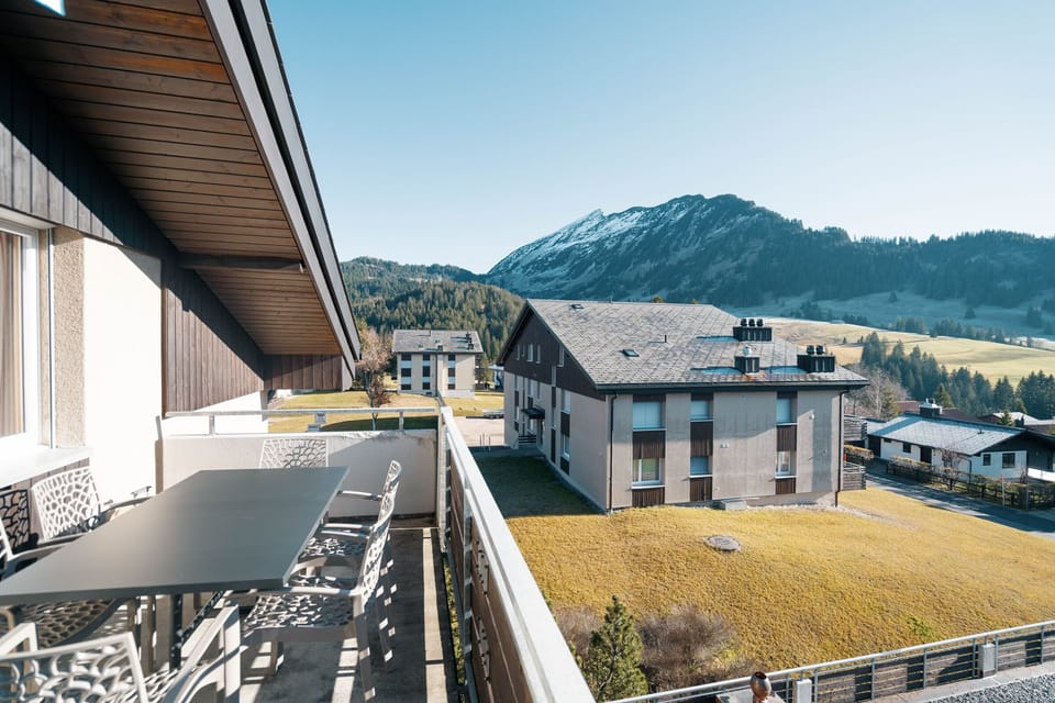 You can enjoy the view from the balcony