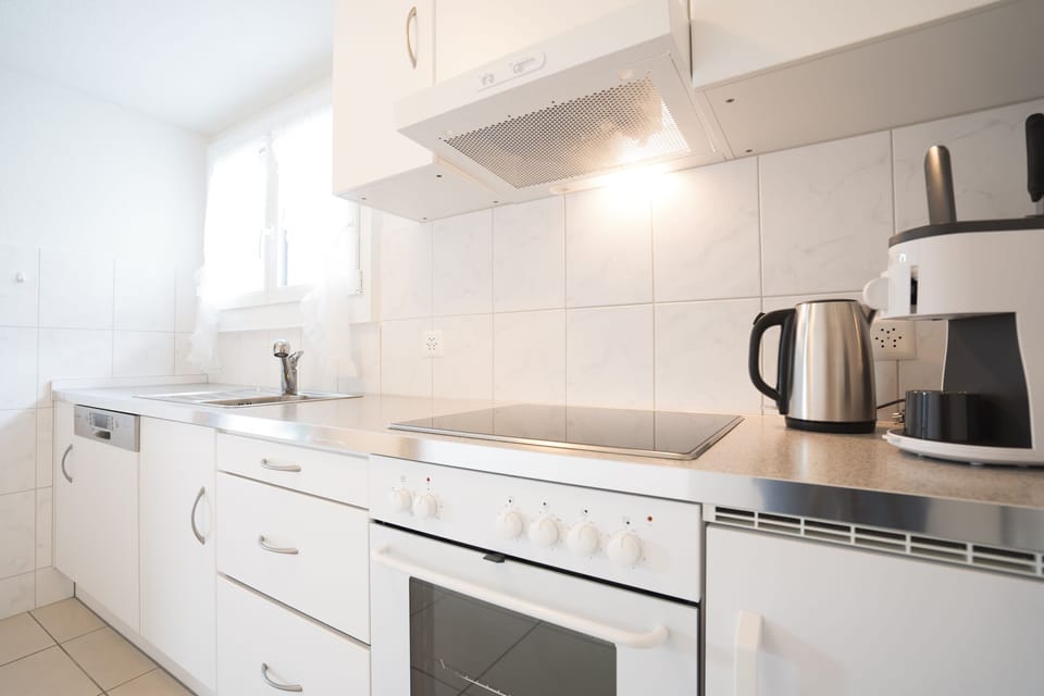 Kitchen with plenty of work surfaces