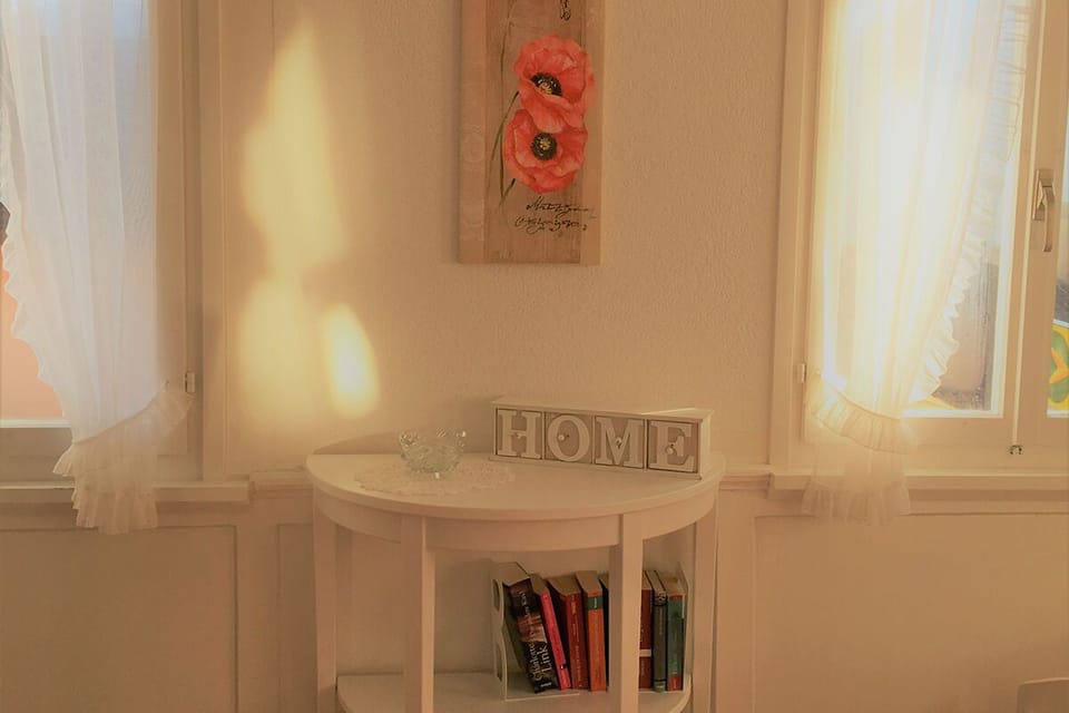 The flat is decorated with many details