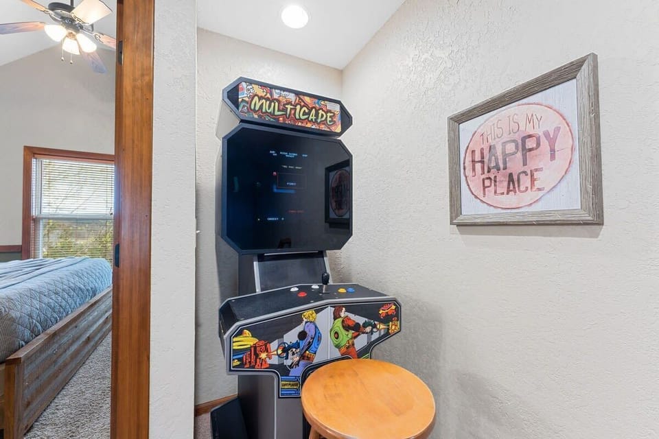 Play a few rounds on the arcade game!