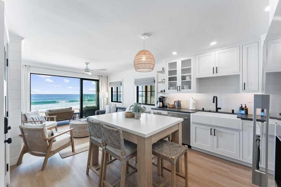 Thoughtfully designed, the condo makes a stylish backdrop for all your holiday photos.