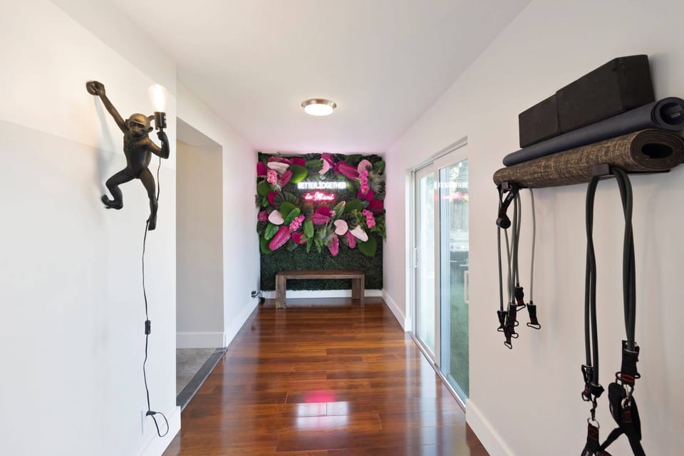 Our Instagram wall features an LED light perfect for a picture background.