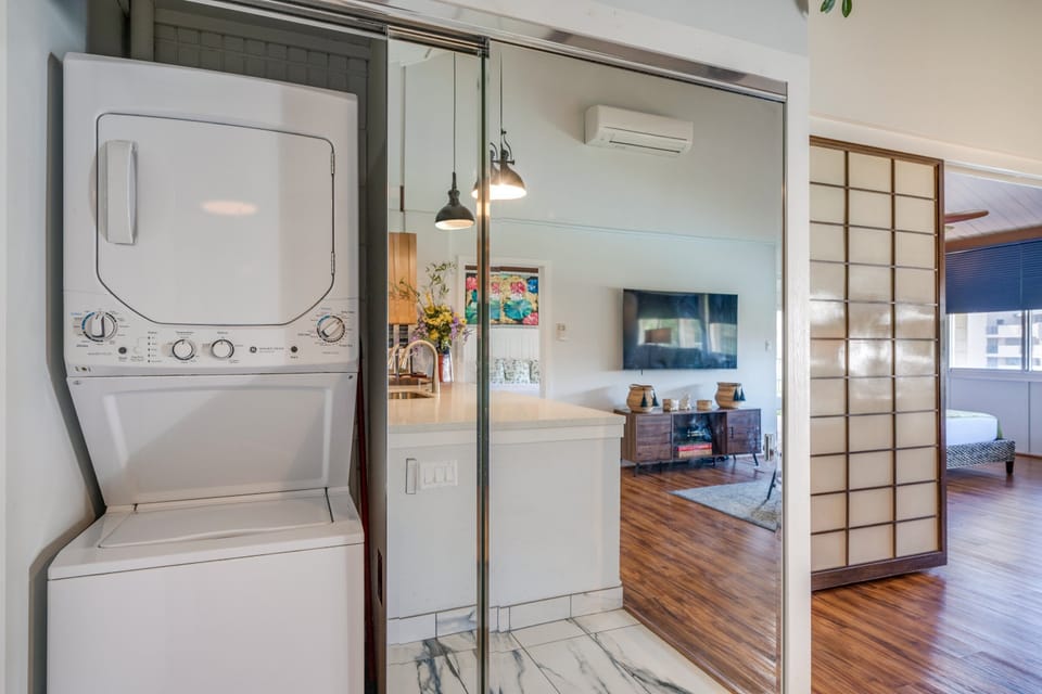 Convenience of a washer/dryer