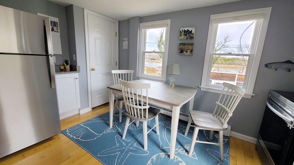 Kitchen has views of Duck Creek and Uncle Tims Bridge