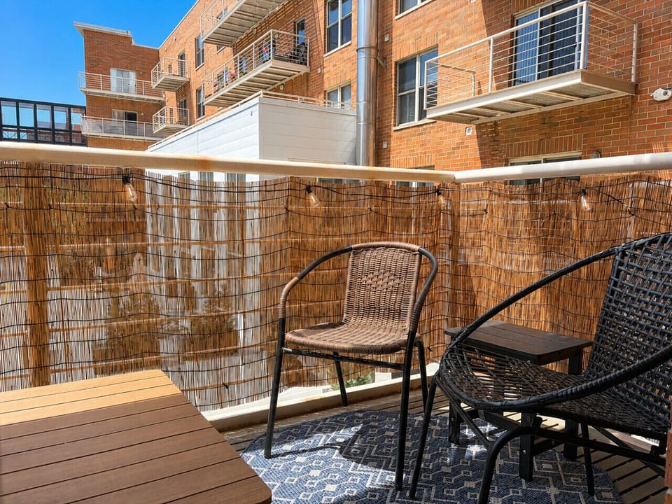 Sip your morning coffee on your private balcony overlooking the historic Third Ward