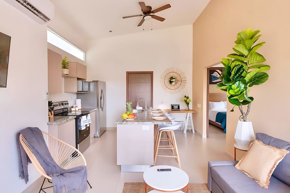 Bright Dining And Living Space With Modern Design And Natural Light
