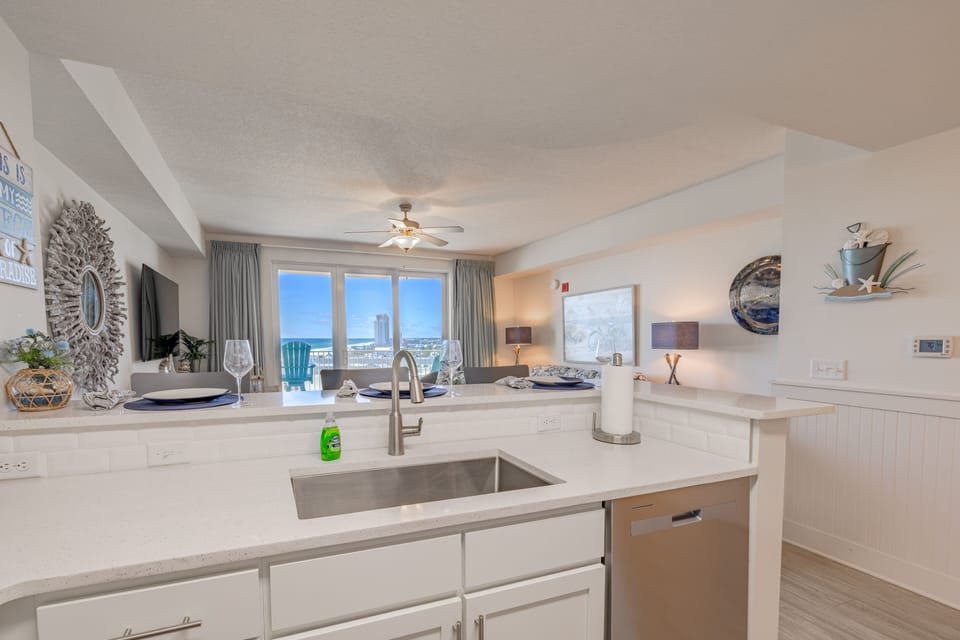 Kitchen sink view