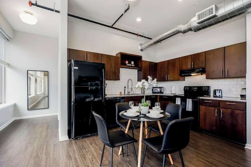 Spacious dining area