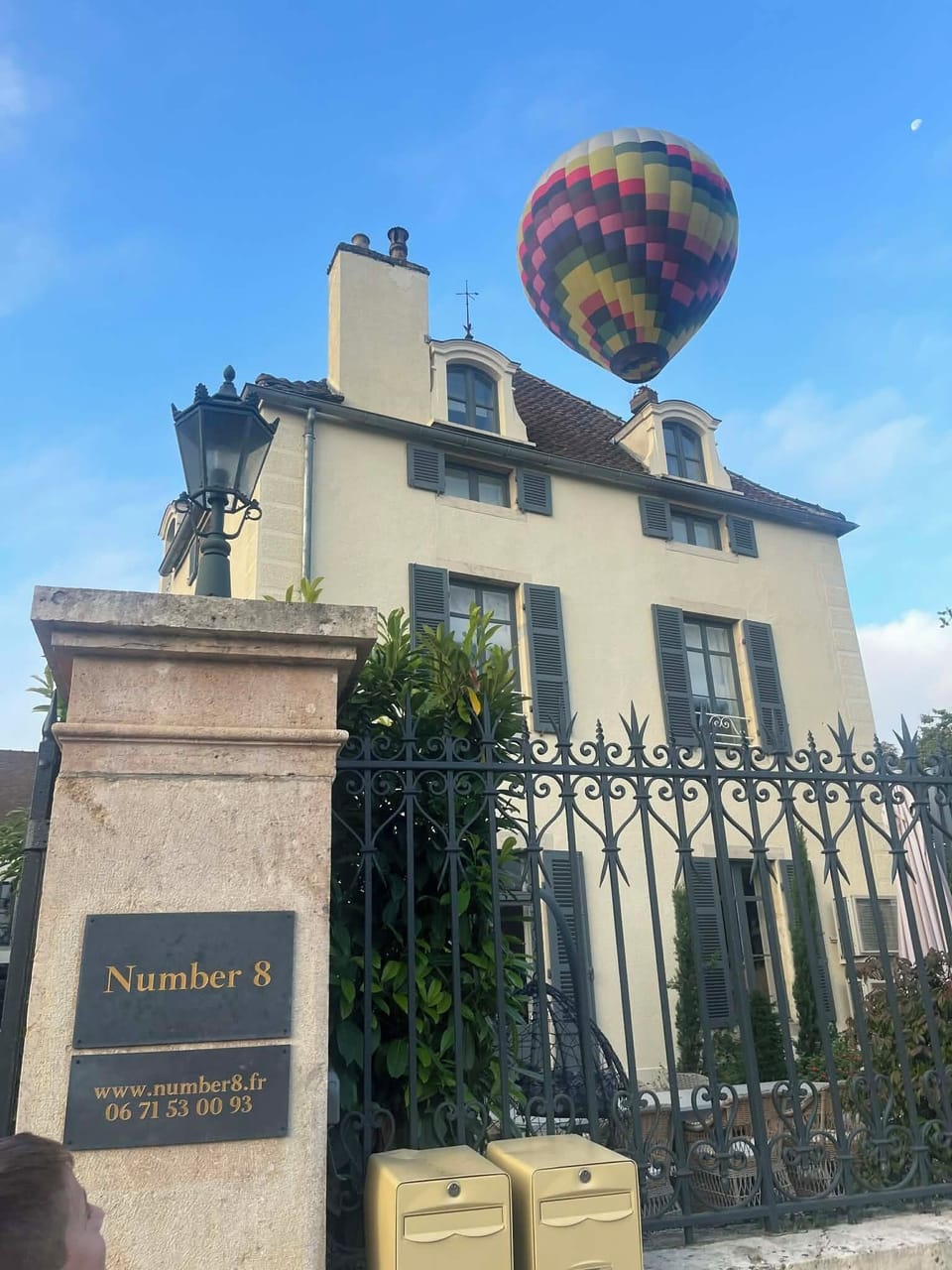 Hot air ballooning over Number 8