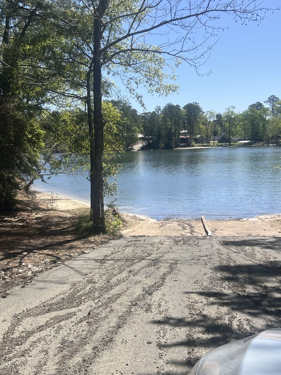 Boat launch area- also has a small public beach area 