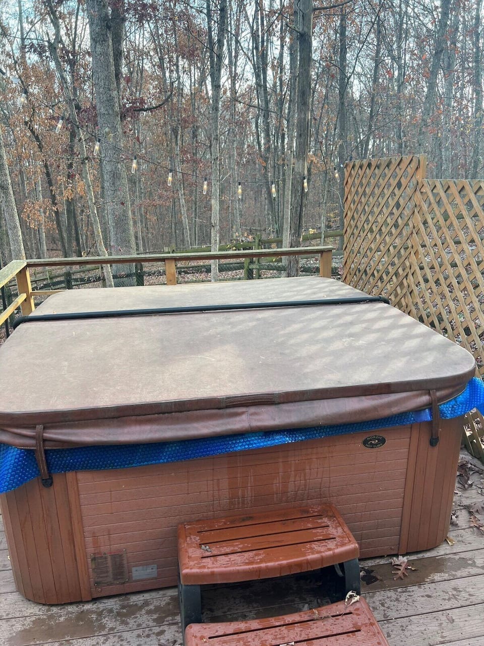 Hot tub covered 