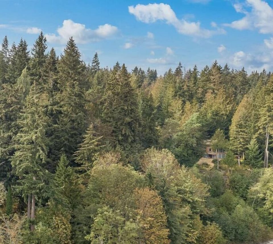 Aerial view of proximity to water