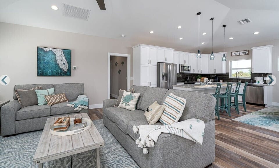 Living room with sleeper sofa