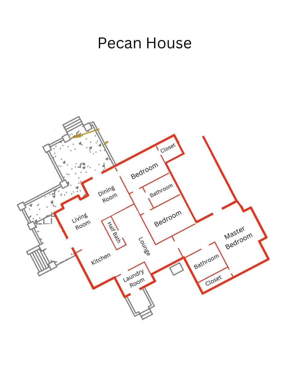 Floor Plan - Pecan House